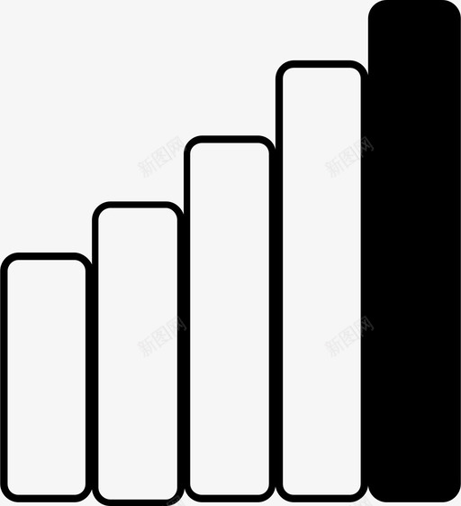 信号条形图图表图标svg_新图网 https://ixintu.com 信号 图表 条形图 网络 连接