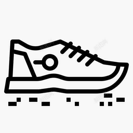 鞋时尚跑步图标svg_新图网 https://ixintu.com 时尚 跑步 鞋