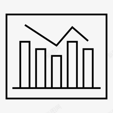 分析柱状图图表图标图标