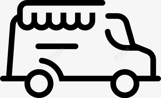 食品车街头食品货车图标svg_新图网 https://ixintu.com 街头食品 货车 车辆 食品和饮料 食品车