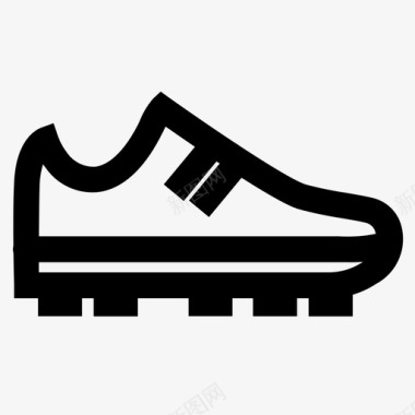 鞋足球运动鞋图标图标