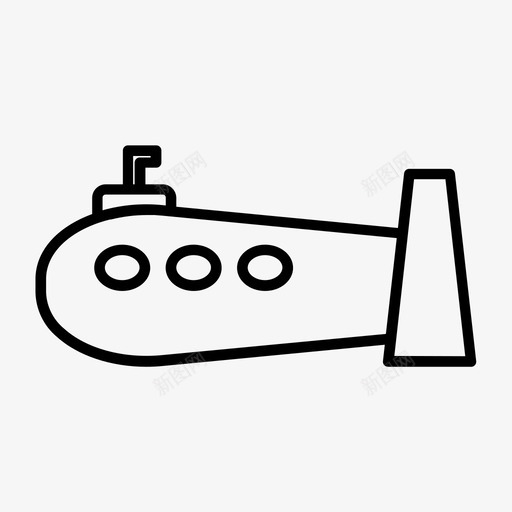 潜艇运输图标svg_新图网 https://ixintu.com 潜艇 运输