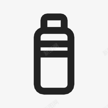 塑料瓶饮料生态图标图标