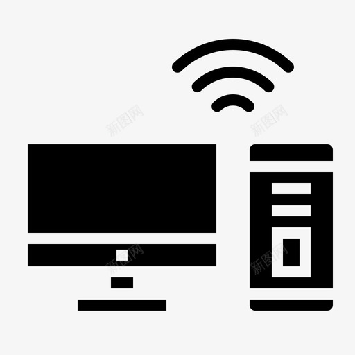 电脑显示器屏幕图标svg_新图网 https://ixintu.com 家用电器 屏幕 显示器 电脑 电视 科技