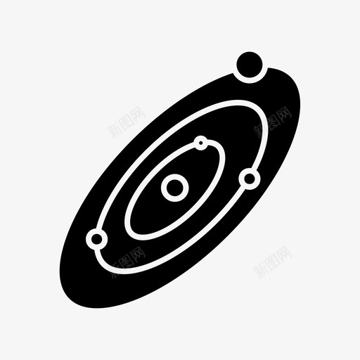天文学轨道行星系统图标svg_新图网 https://ixintu.com 天文学 学校 行星 行星系统 轨道