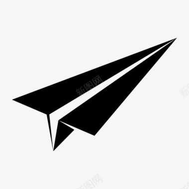 纸飞机飞行信息图标图标