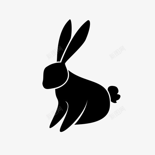 兔子动物可爱图标svg_新图网 https://ixintu.com 兔子 动物 可爱 哺乳动物