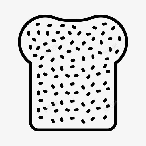 吐司面包早餐图标svg_新图网 https://ixintu.com 三明治 吐司 早上 早餐 面包 食物