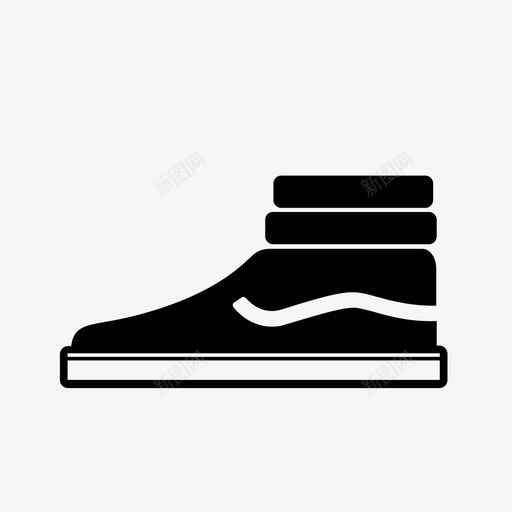 skatemid鞋sk8图标svg_新图网 https://ixintu.com sk8 skatemid 厢式货车 运动型 运动鞋 鞋