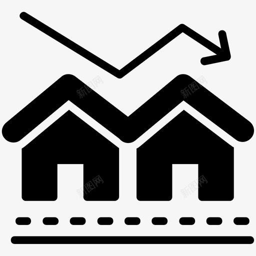 房地产市场房地产价值房地产图表图标svg_新图网 https://ixintu.com 房地产价值 房地产图表 房地产字形图标 房地产市场