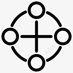 对等p2p网络对等图标高清图片