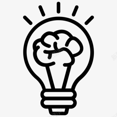 创新思维创意大脑创造性思维图标图标