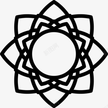 莲花宗教象征图标图标