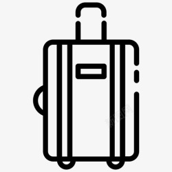 硬的行李包箱子图标高清图片