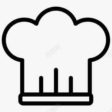 厨师帽饮料食物图标图标
