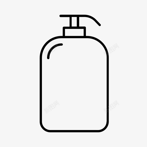 洗发水清洁剂洗头奶图标svg_新图网 https://ixintu.com 家用物品 洗发水 洗头奶 液体肥皂 清洁剂