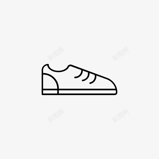 鞋子鞋类运动鞋图标svg_新图网 https://ixintu.com 笔画图标 运动鞋 鞋子 鞋类