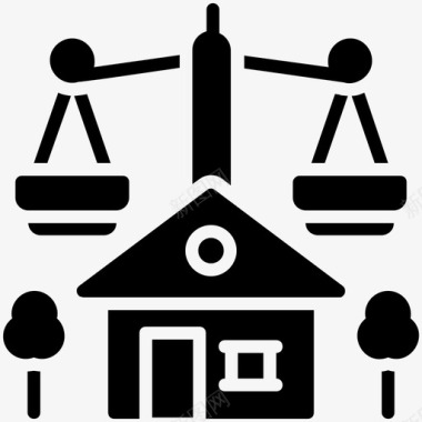 房地产法抵押贷款法律和司法雕文图标图标