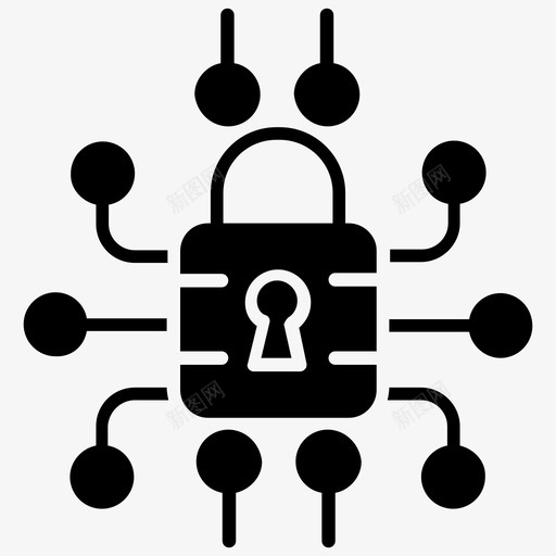 网络安全互联网安全it安全图标svg_新图网 https://ixintu.com it安全 互联网安全 数据科学字形图标 网络保护 网络安全