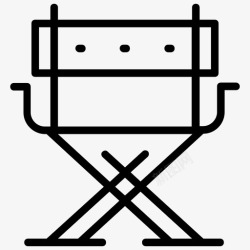 电影座导演椅影院椅导演座图标高清图片