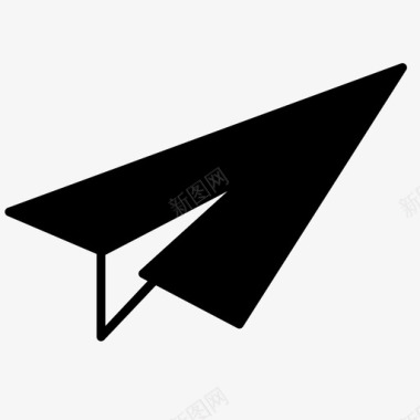 纸飞机飞行发送图标图标