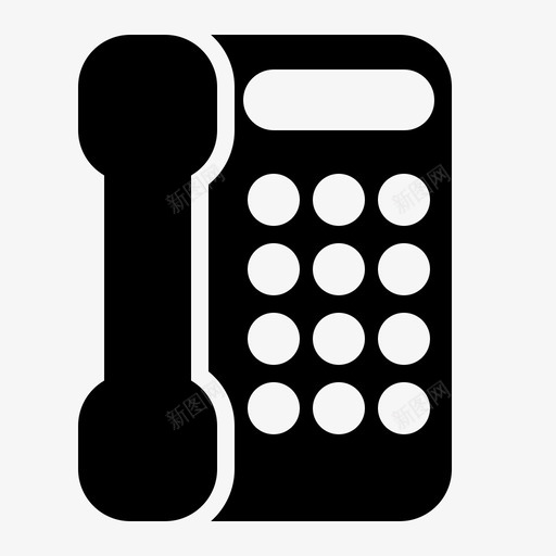 电话通讯办公室图标svg_新图网 https://ixintu.com 办公室 办公工具 电话 通讯