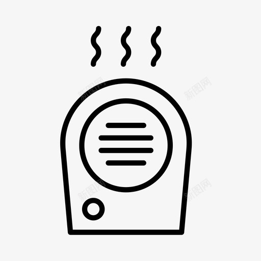 加热器电器电子图标svg_新图网 https://ixintu.com 加热器 厨房 电器 电子