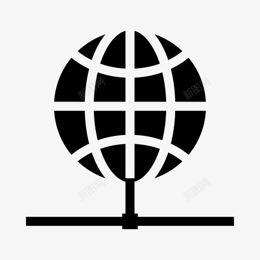 全球共享连接网络图标svg_新图网 https://ixintu.com 世界 全球共享 网络 网络共享 连接