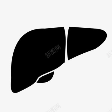 肝脏解剖消化图标图标
