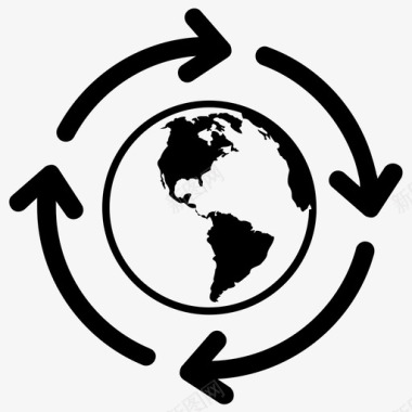 全球发展全球技术全球化图标图标