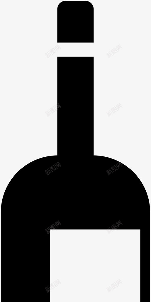 瓶子玻璃杯葡萄酒图标svg_新图网 https://ixintu.com 玻璃杯 瓶子 葡萄酒