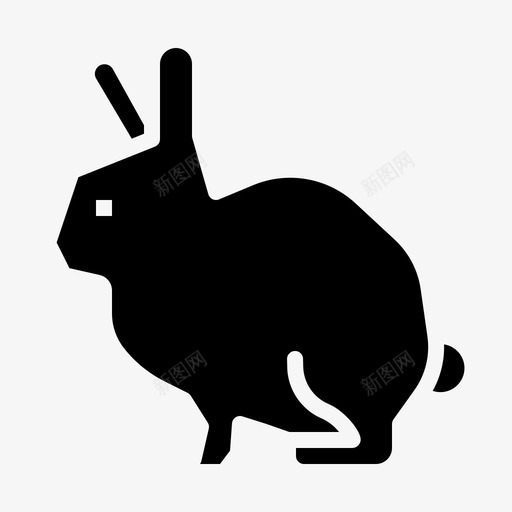兔子动物王国图标svg_新图网 https://ixintu.com 兔子 农产品固体 动物 王国 生命