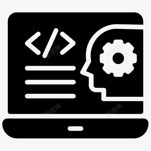 编程编程语言软件开发图标svg_新图网 https://ixintu.com 人工智能字形图标 编程 编程语言 网页开发 网页编码 软件开发