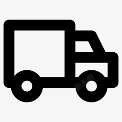 商用标志送货车货车商用车图标高清图片