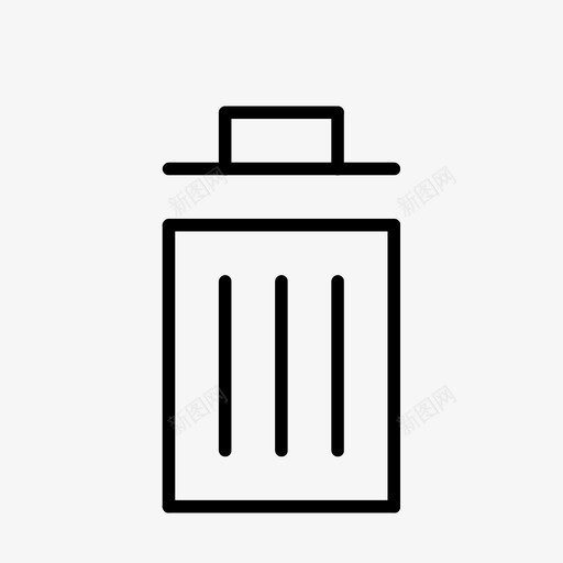 垃圾箱容器删除图标svg_新图网 https://ixintu.com 删除 垃圾 垃圾桶 垃圾箱 容器