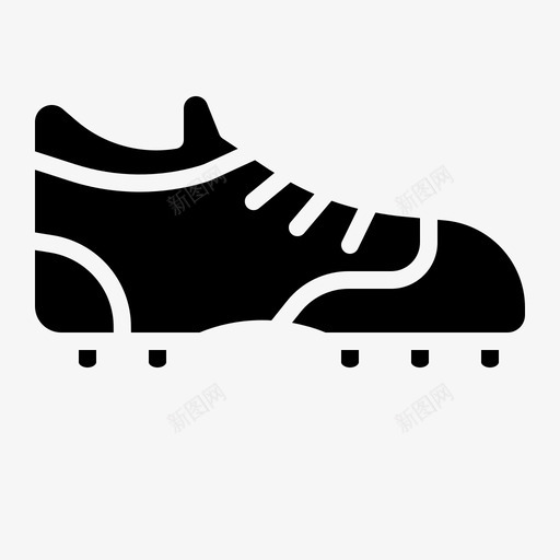 鞋球足球图标svg_新图网 https://ixintu.com 球 球员 足球 足球实心球 鞋