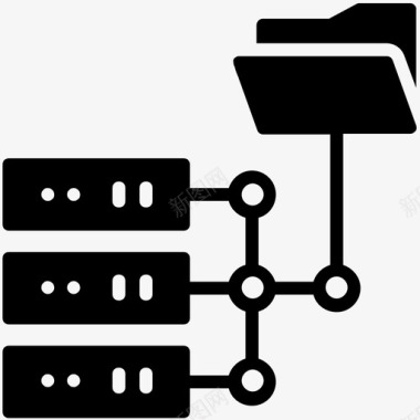 网络存储备份存储数据存储图标图标