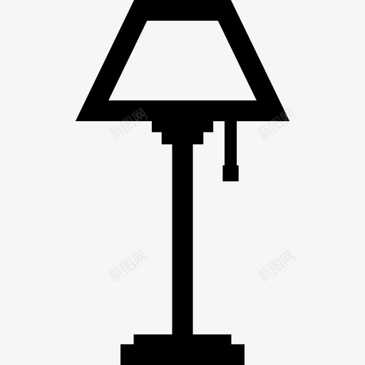 落地灯灯罩支架图标svg_新图网 https://ixintu.com 支架 灯罩 电子产品外形图 落地灯