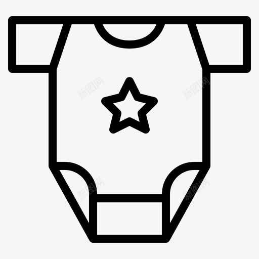 婴儿衣服婴儿布套装图标svg_新图网 https://ixintu.com 套装 婴儿布 婴儿衣服