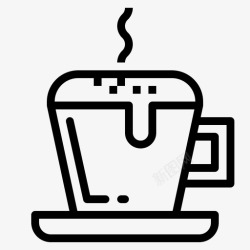 咖啡简介卡布奇诺咖啡咖啡店简介图标高清图片
