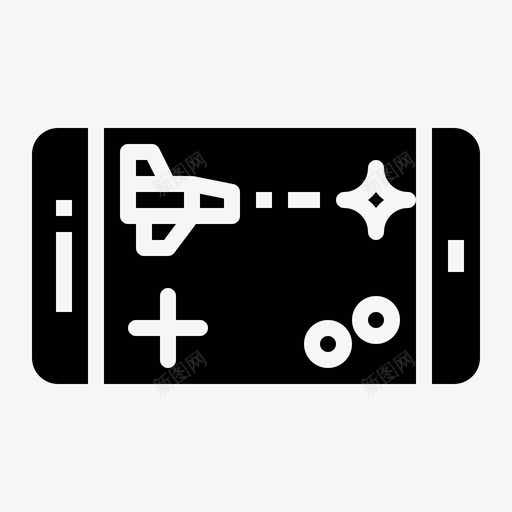 手机游戏游戏智能手机图标svg_新图网 https://ixintu.com 手机固态 手机游戏 智能手机 游戏