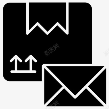 邮件服务航空邮件信件信封图标图标