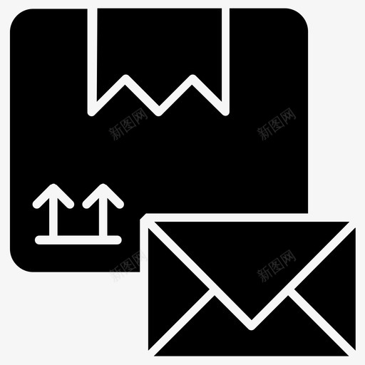 邮件服务航空邮件信件信封图标svg_新图网 https://ixintu.com 信件信封 网络和通信字形图标 航空邮件 邮件服务 邮件递送