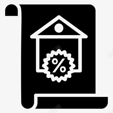 房屋利息房屋价值物业成本图标图标