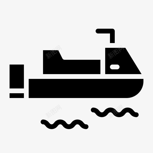 摩托艇船艇运输工具图标svg_新图网 https://ixintu.com 摩托艇 船艇 运输工具