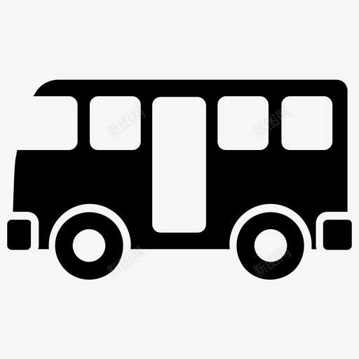 公共汽车旅游巴士交通工具图标svg_新图网 https://ixintu.com 交通字形图标 交通工具 公共汽车 旅游巴士 旅行