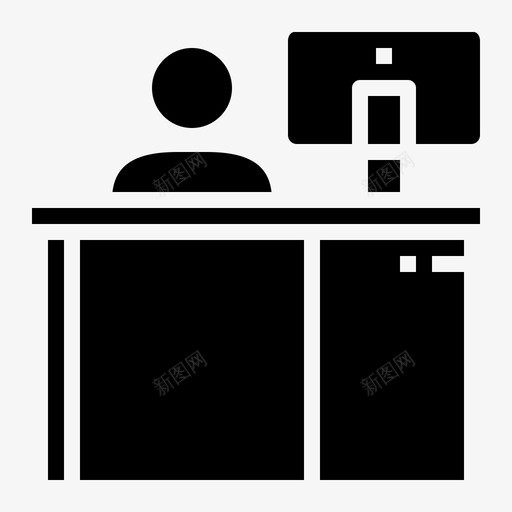 办公室商务官员图标svg_新图网 https://ixintu.com 办公室 办公室元素坚实 商务 官员 工作