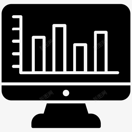 网络分析数据分析搜索引擎优化性能图标svg_新图网 https://ixintu.com 搜索引擎优化性能 数据分析 数据科学字形图标 网站仪表板 网站统计 网络分析