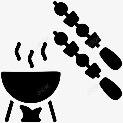 串烧烤烧烤食物图标svg_新图网 https://ixintu.com 串 健康饮食 烧烤 烧烤食物 餐厅雕文图标