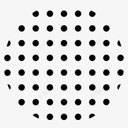 半色调圆点图标svg_新图网 https://ixintu.com 半色调圆点